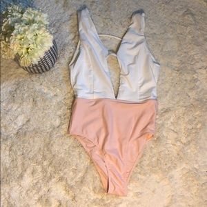 Deep V One Piece Swinsuit